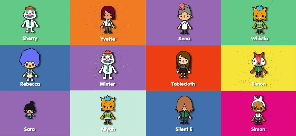 Toca Boca Characters