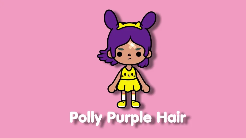 polly purple hair Toca Boca Character